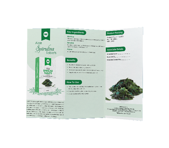LEAFLET ALOE SPIRULINS TABLETS