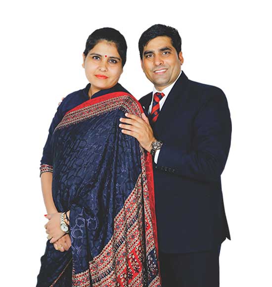 Mrs Karamjeet Kaur and Mr Ajay Maan