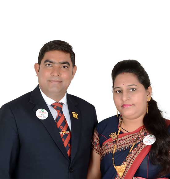 Mrs Pushpa Choudhary and Mr Dharmendra Choudhary