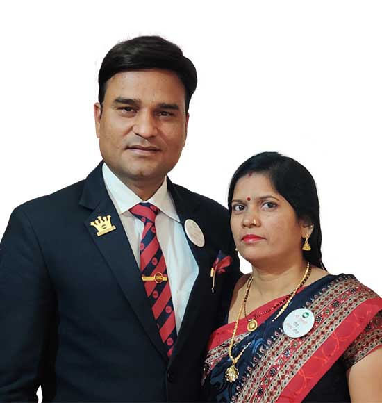 Mrs Subhawati and Mr Keshav Rawat