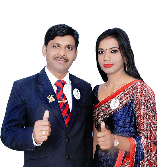 Mrs Amita Sahu and Mr Sanjay Kumar Sahu