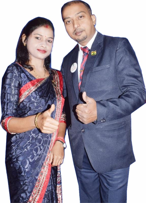 Mrs Anita Jaiswal and Mr Ajay Jaiswal